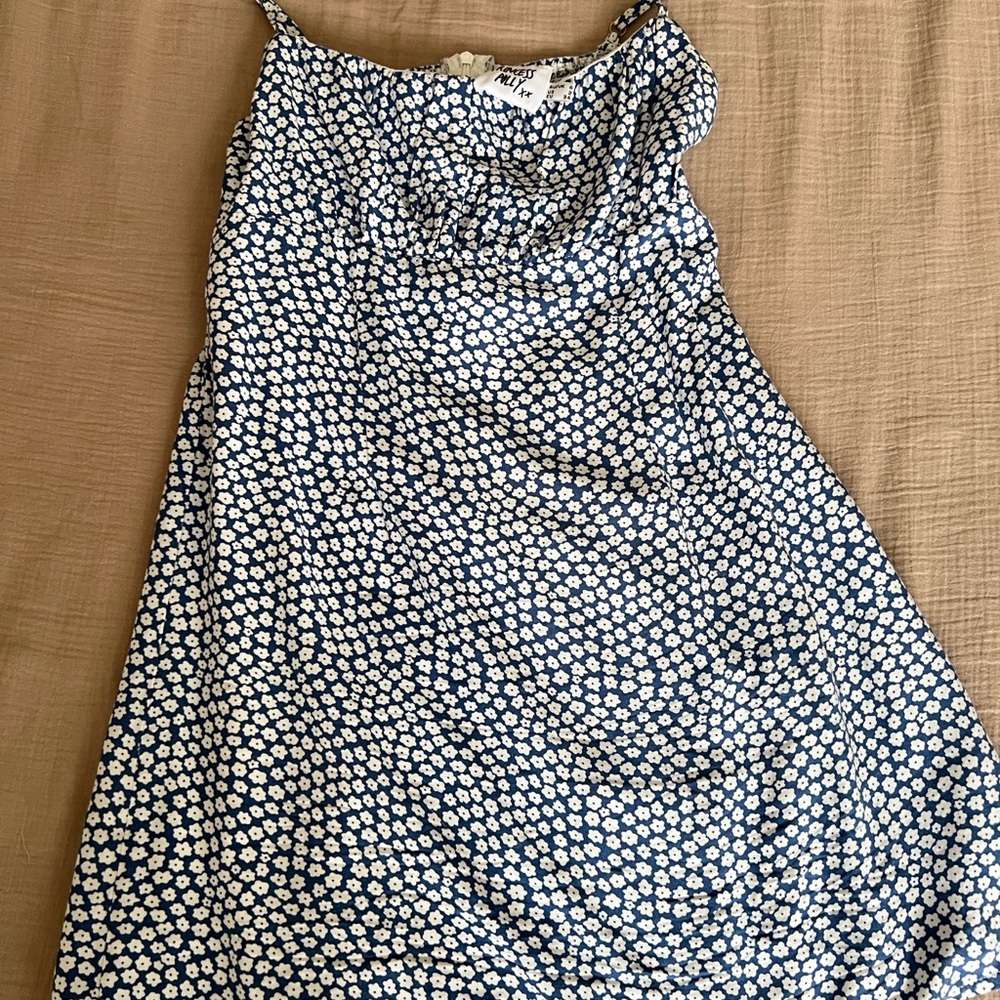 Princess Polly Blue and White Floral Mini Dress